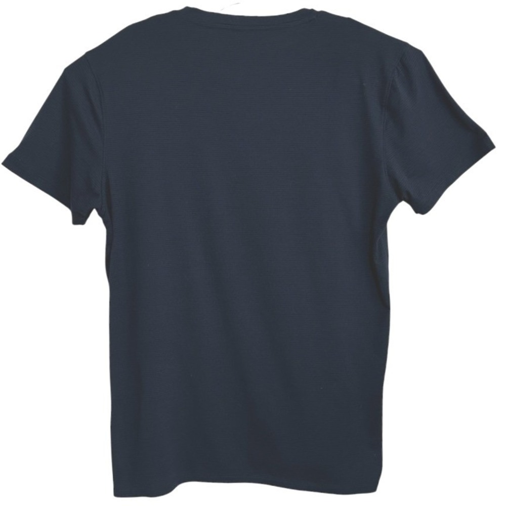 7 Diamonds Core T-Shirt Mens Navy Blue Ribbed Athletic Performance Gorpcore M - Picture 2 of 6